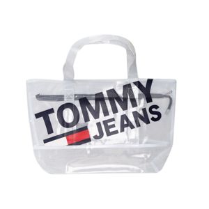 Tommy Hilfiger dámská velká průhledná bílá taška Summer na zip